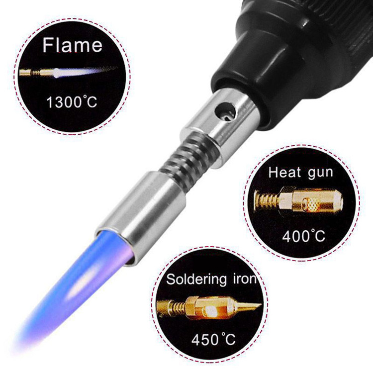 Small Pen Type Gas Soldering Iron Flamethrower Household Welding Repair Tools Gas Soldering Iron Head Accessories