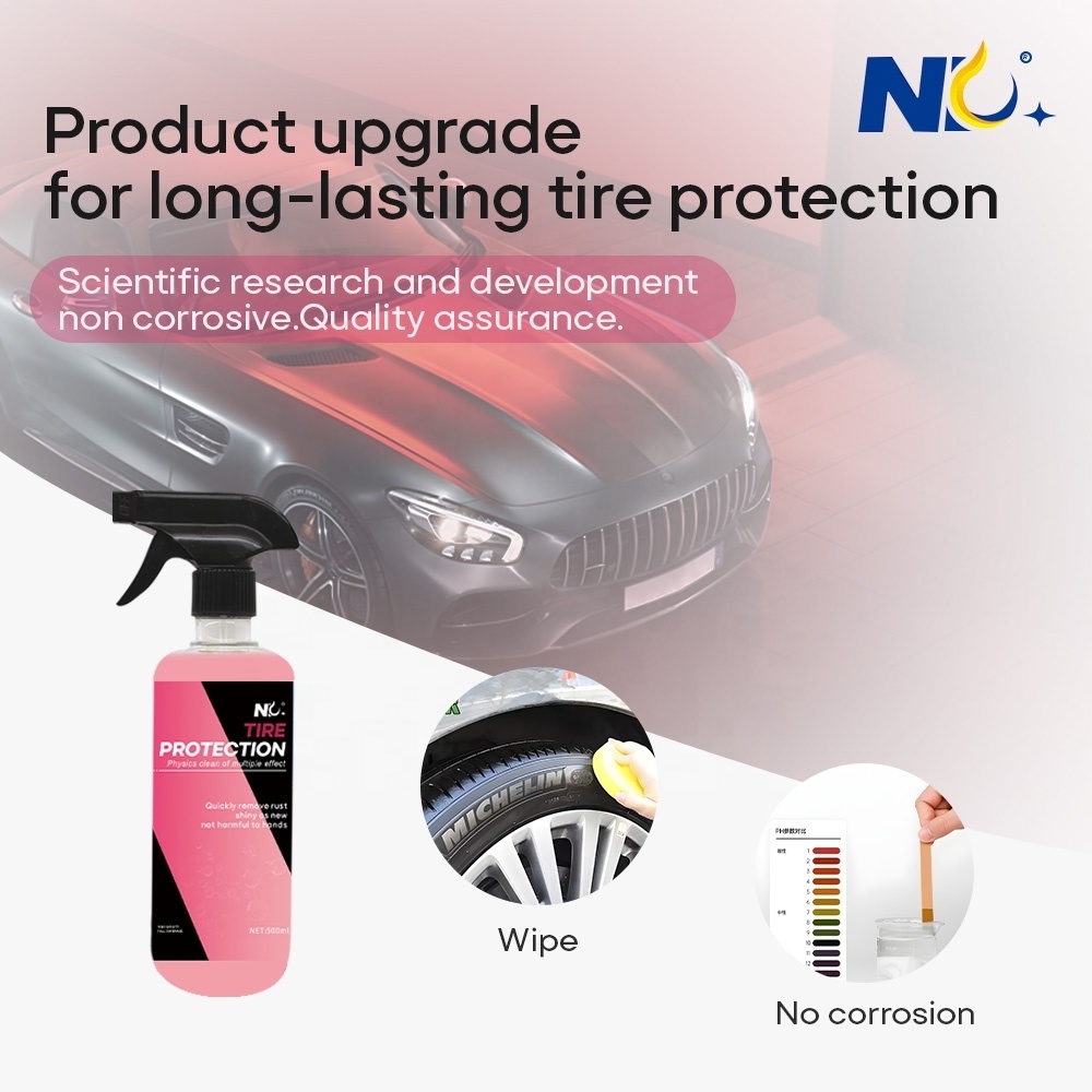 500ml Wholesale Auto Wheel Rim Tyre coating car care product Spray Coating Car Wheel Shine Polishing