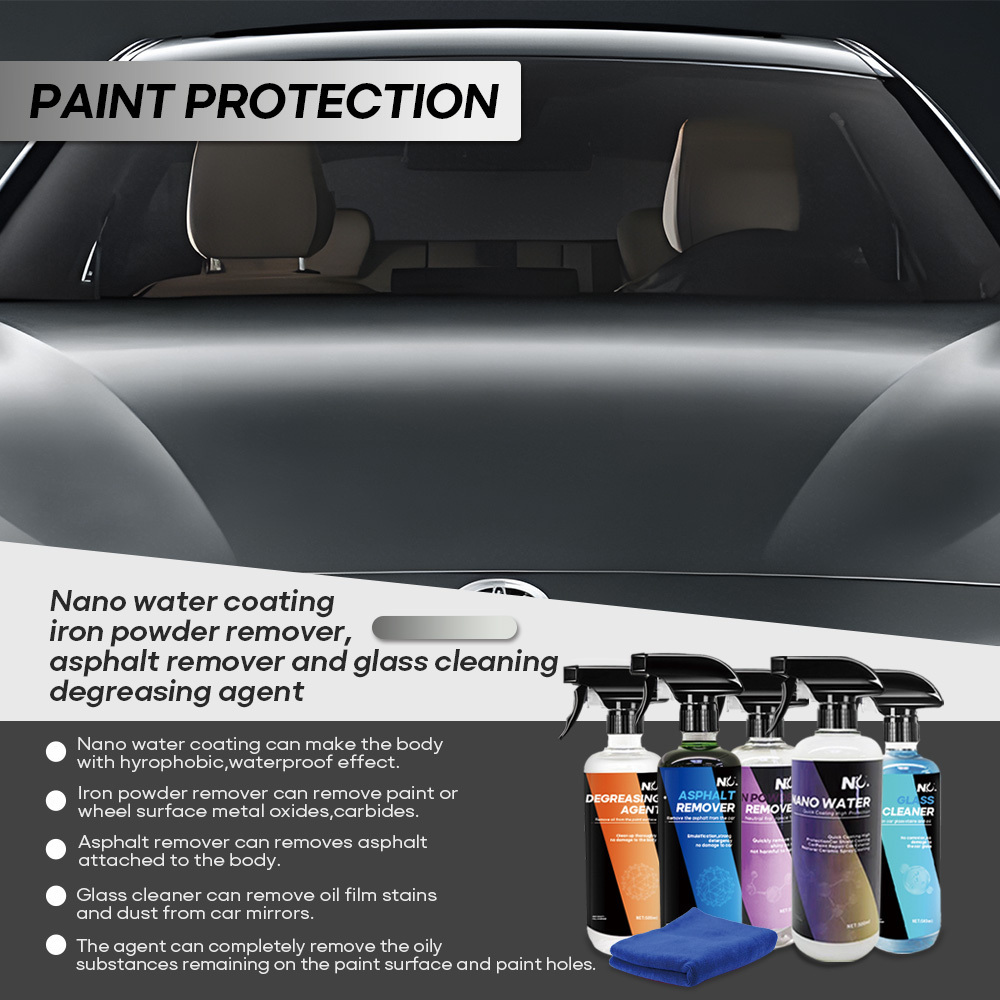 2024OEM/ODM car care kitaccessories universal external cleaning tyre spray paint Body polish other car cleaning set