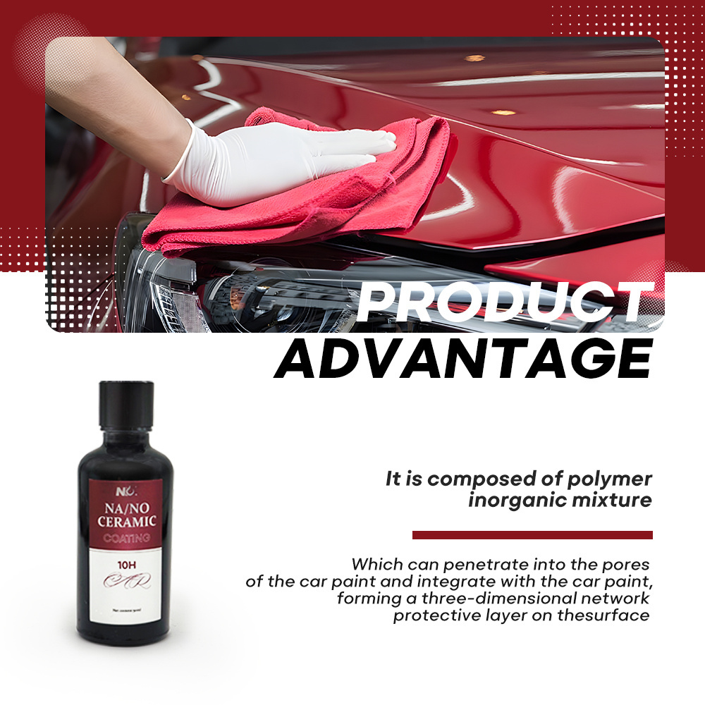 2024 Hot selling 10H shiny gloss super hydrophilic self cleaning coating for glass car detailing