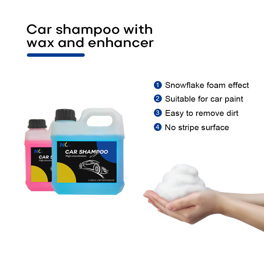 1L Car Wash Active Foam Nano Wax Touchless Color Shampoo Soap Big Snow Foam For Automatic Car Care Wash Cleaner