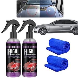 3-in-1 High Protection Fast Car Coating Ceramic Spray, Car Scratch Nano Repair Spray Car Coating Fast Wax Polishing Spray Plasti