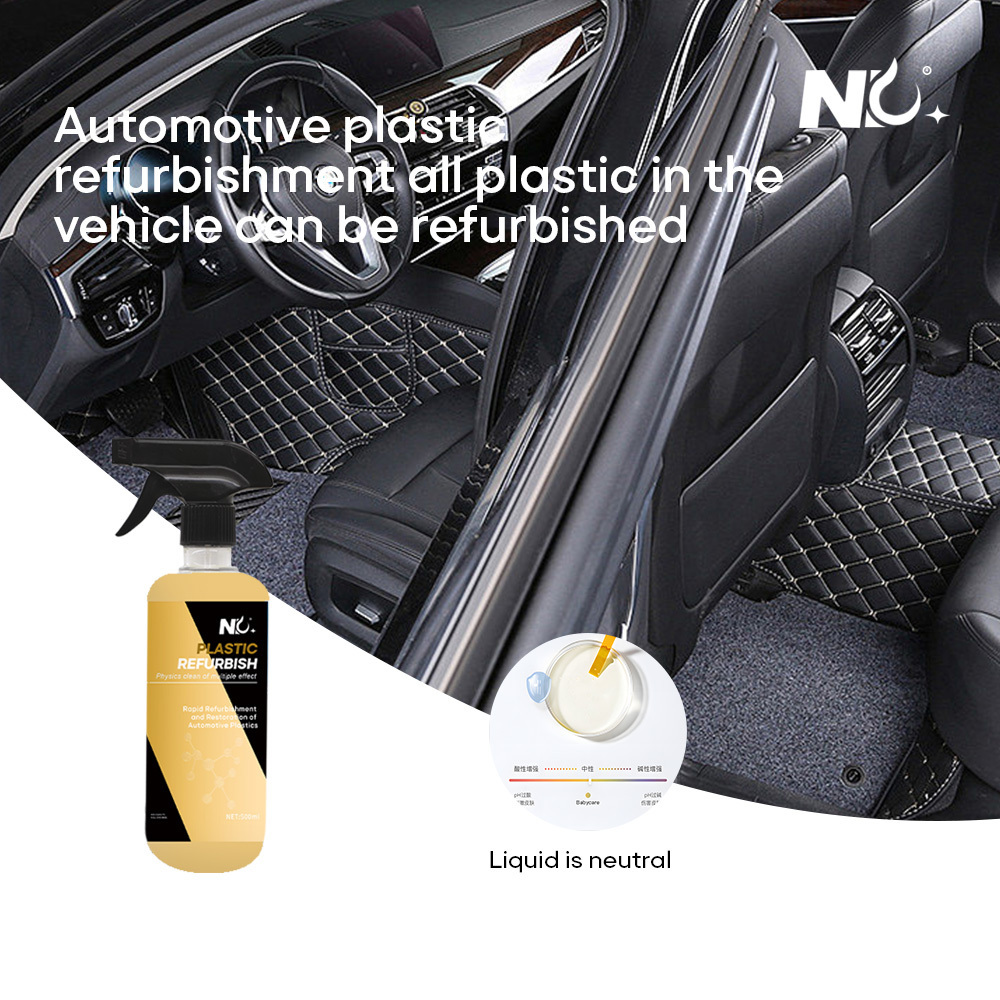 500ml New Arrival Plastic shine Car liquid spray auto car care products plastic restore