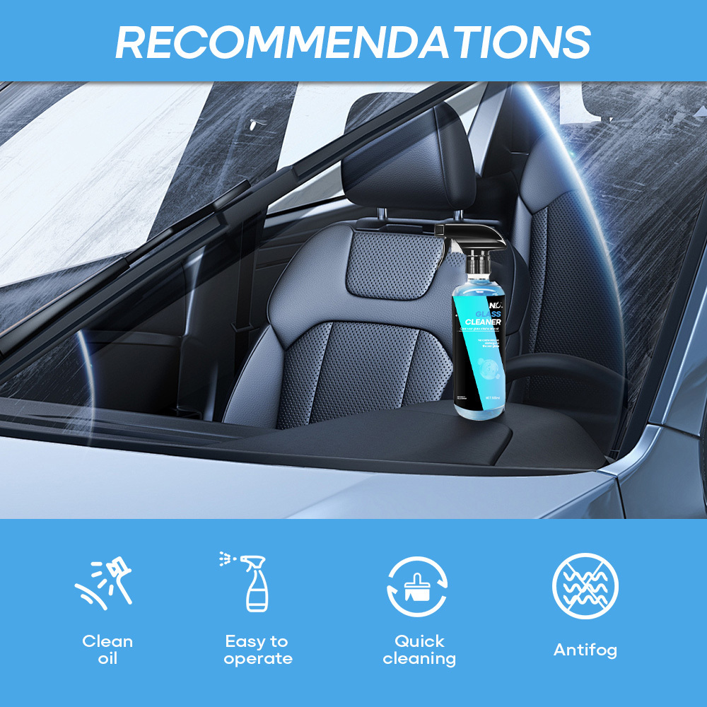 Car Care Cleaning Agent New arrival 500ml Quick Car Care Windshield Window Car Glass Cleaner Spray