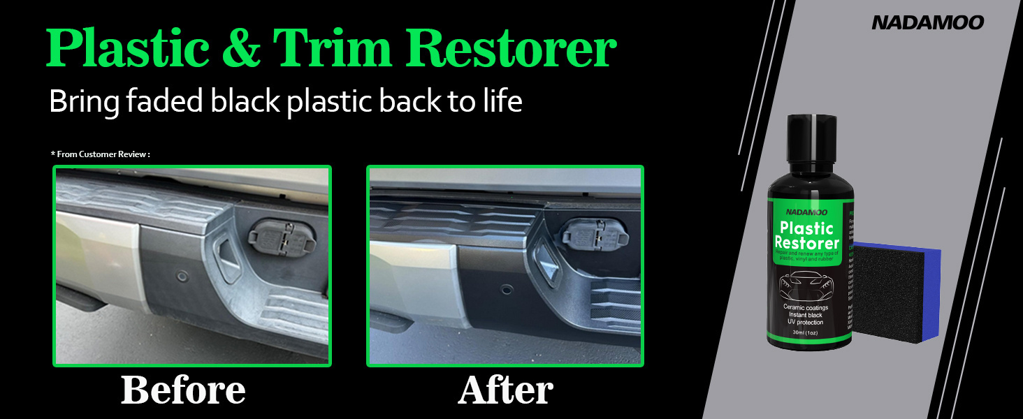 2024 New Arrival plastic restorer for cars Plastic Coating Trim Restore Shines & Protects Plastic Vinyl & Rubber Surfaces