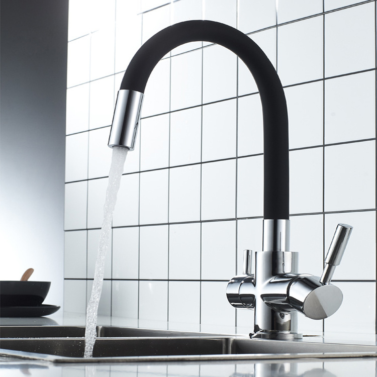 Kitchen Water Filter Tap Kitchen Sink Faucet 360 Degree Swivel Silicone Spout Drinking Water Tap