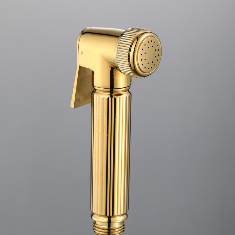 Wholesale Golden Luxury Flow Control Shattaf Easy To Install Manual Water Saving Toilet Bidet