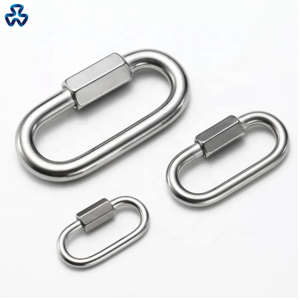 Top Quality Grade 304/316 Stainless Steel Quick Link Marine Rigging Hardware Chain Link Fastener Snap Hook / Crabiner