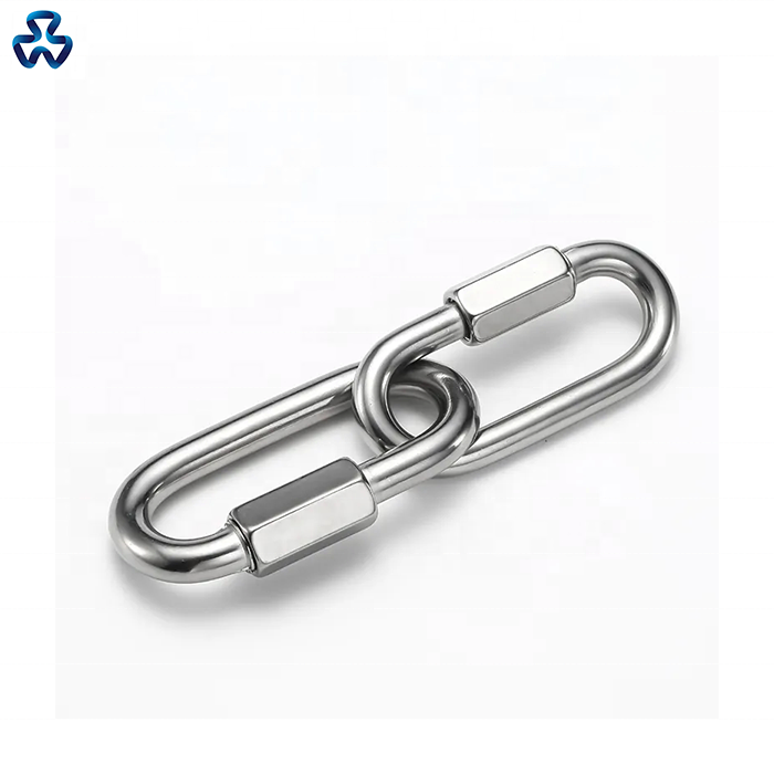 Top Quality Grade 304/316 Stainless Steel Quick Link Marine Rigging Hardware Chain Link Fastener Snap Hook / Crabiner