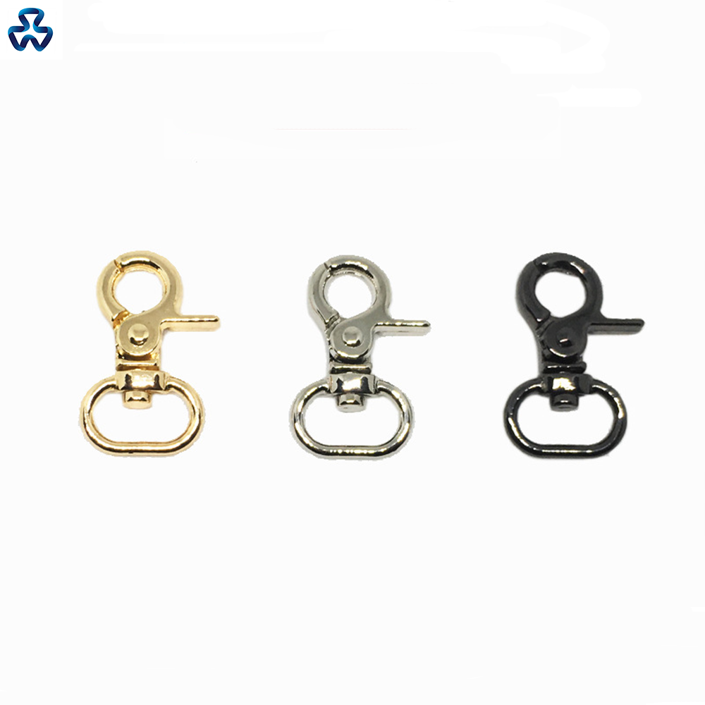 High Quality Eco-friendly Lanyard Accessories Swivel Clips Trigger Metal Dog Snap Hooks for Dog Leashes