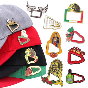 Custom New Era Mexican Border Diamond Frame Pin Baseball Hat Golf San Judas Metal Brooch Badge Lapel Pin Soft Hard Enamel Pins