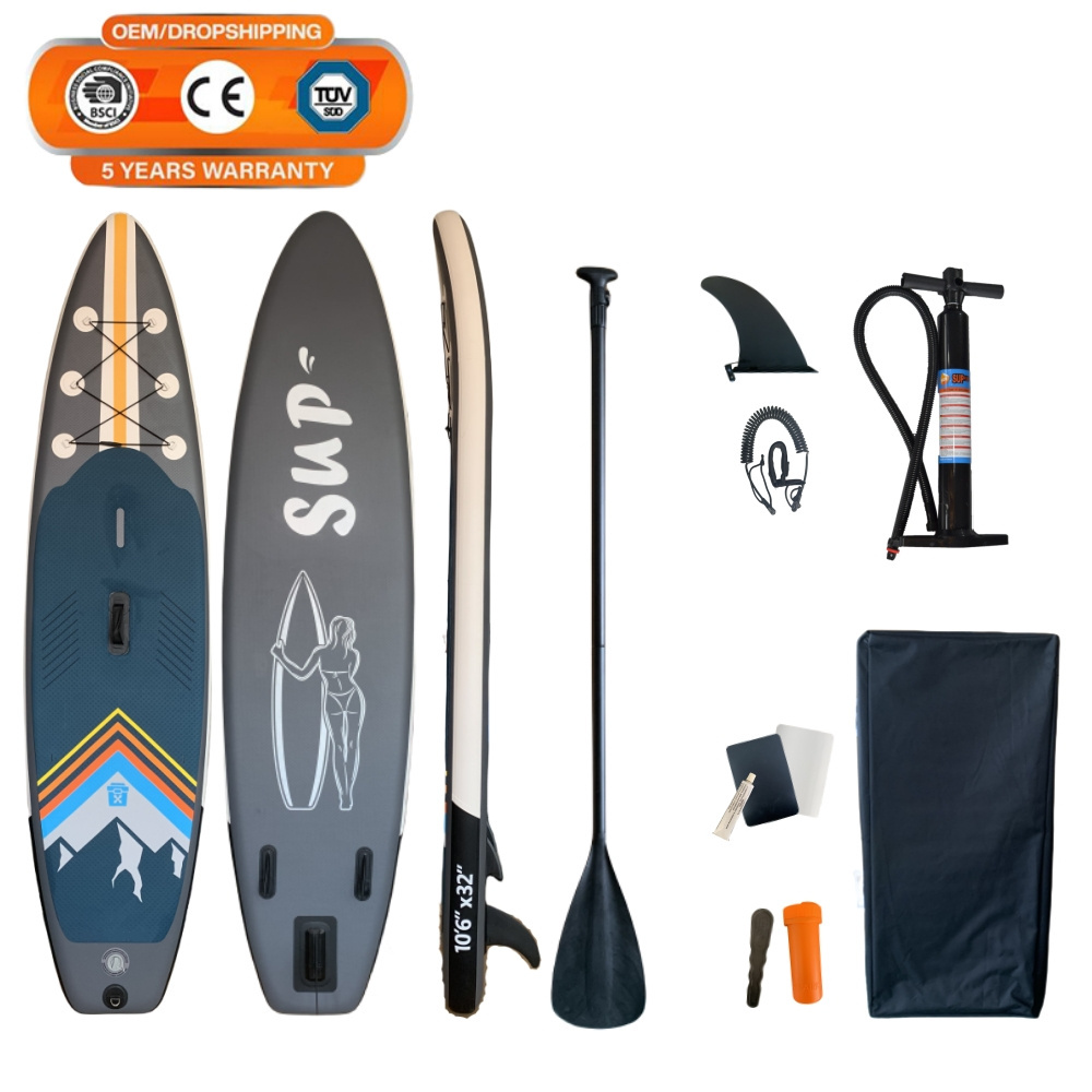 BAOSI Inflatable paddle sup board with sup hand pump for inflatable sup paddle board 10.5ft 320x80x15cm