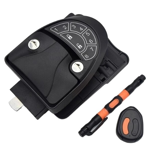 FS7047 Electronic remote control anti-theft password lock inside and outside double-open sojourn smart lock special whale lock