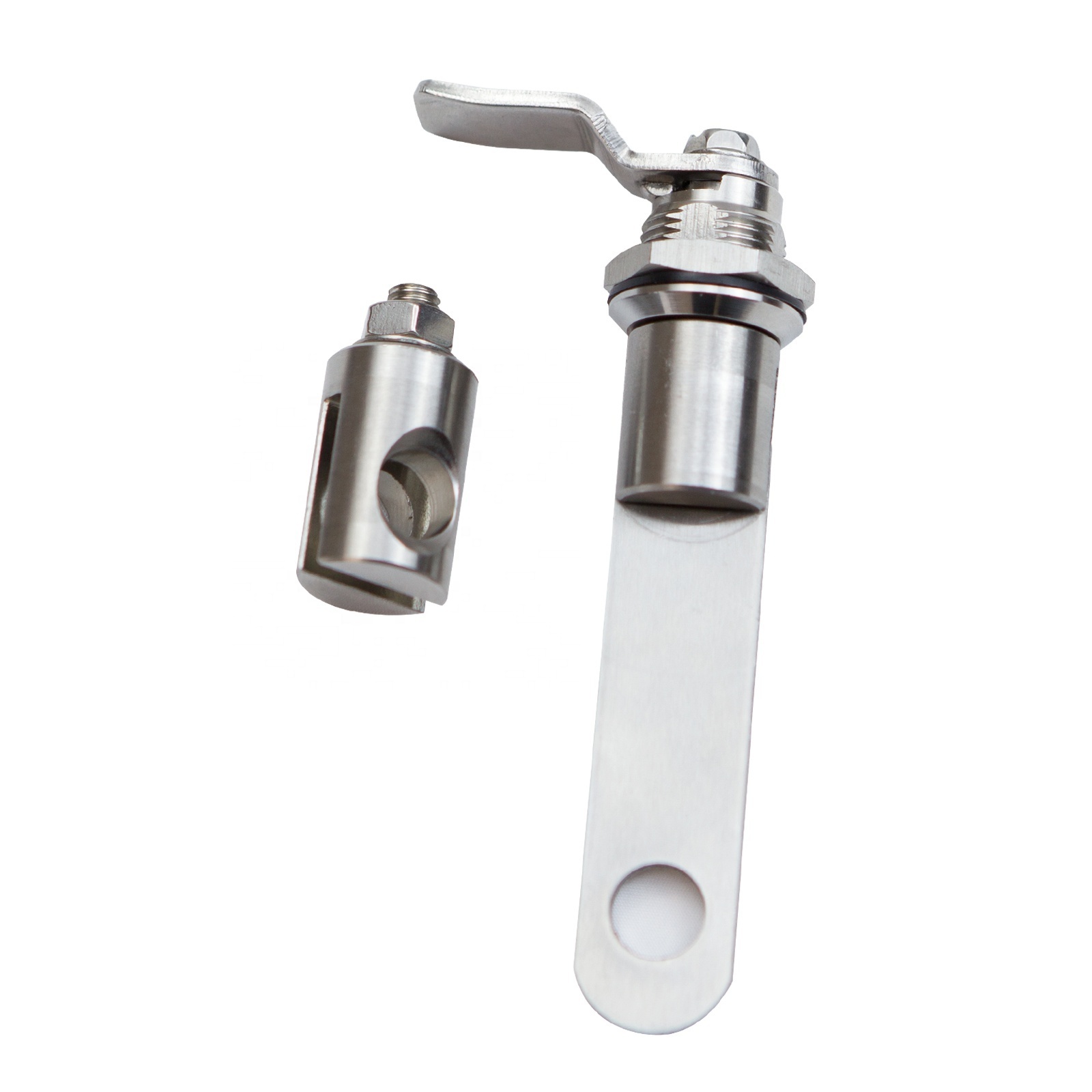 BT6797  MS351  Available 90 Degree Rotation Stainless Steel cam lock with hanging hole