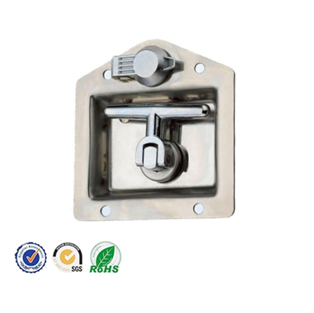 FS2365 Refrigerated Truck Container T Handle DISTRIBUTION PANEL HANDLE PUSH Compression latch Canopy lock stainless steel latch