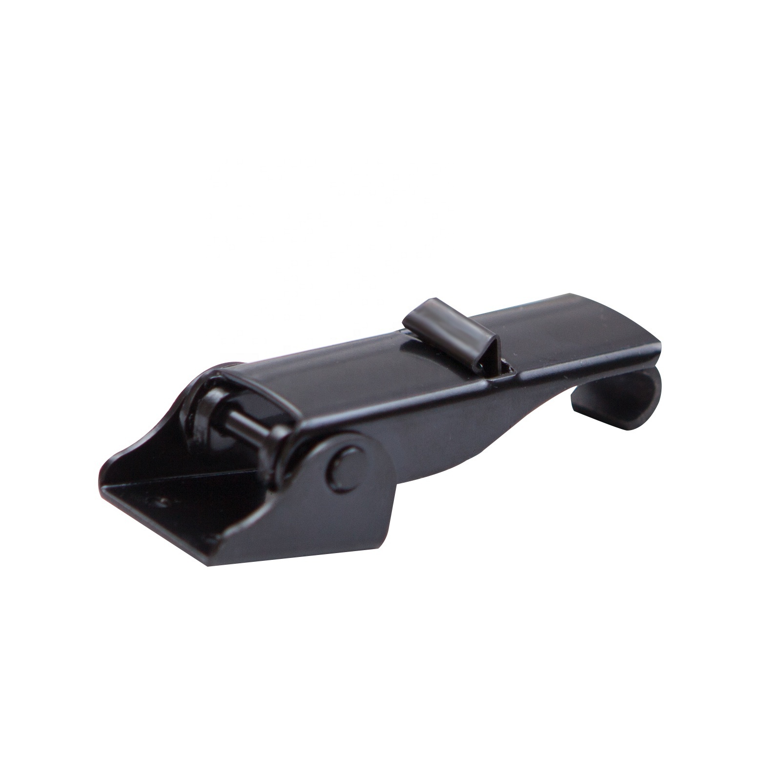 BT6037 DK602 Black 91-522 Under-center Draw Latch Hasp Adjustable Stainless Steel Black Spring Loaded Draw Lock Toggle Latch