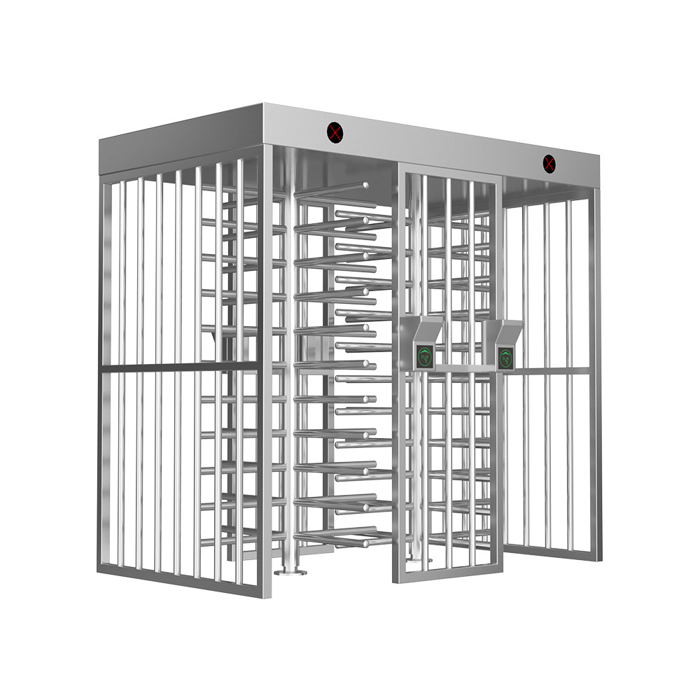 Access Control System Stainless Steel Mechanism Turnstile Double Passage Turnstile Full Height Gate