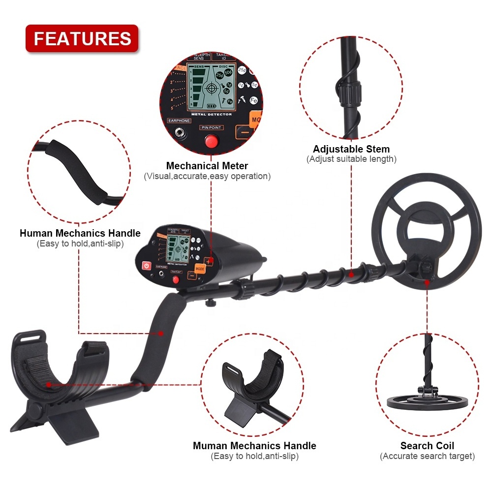 HOT SALE Handheld Metal Detector MD5030 Sensitivity Adjustable High Accuracy Underground Metal Detecting