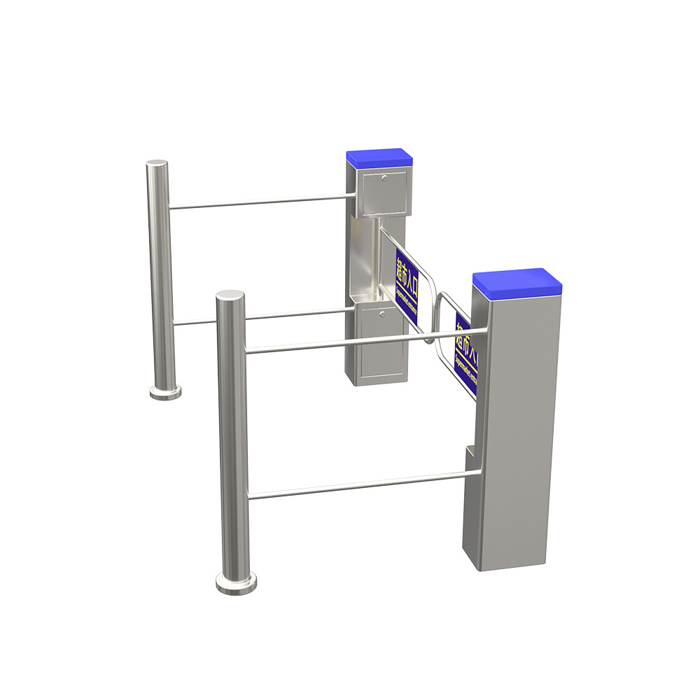 Stainless Steel Material  Security Turnstile Gate Automation Swing Barrier Gate for Supermarket