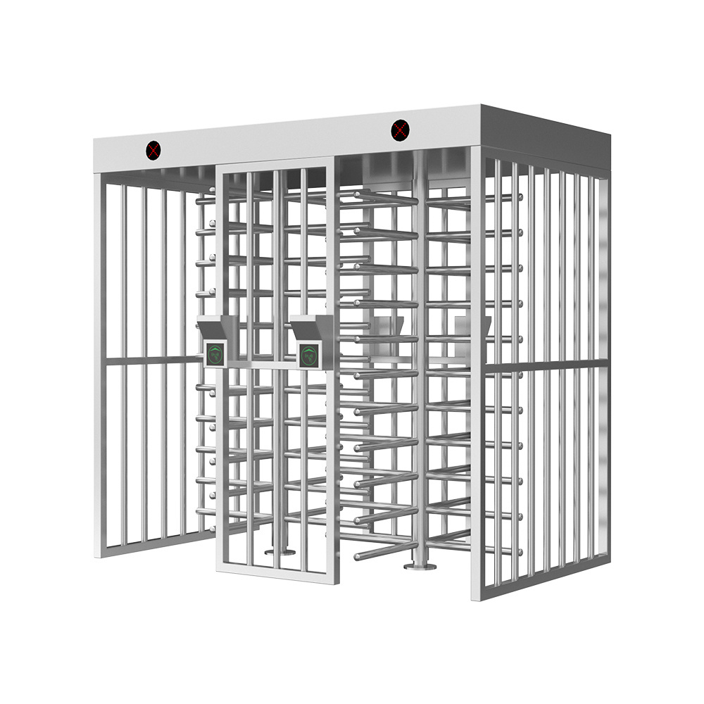 Access Control System Stainless Steel Mechanism Turnstile Double Passage Turnstile Full Height Gate