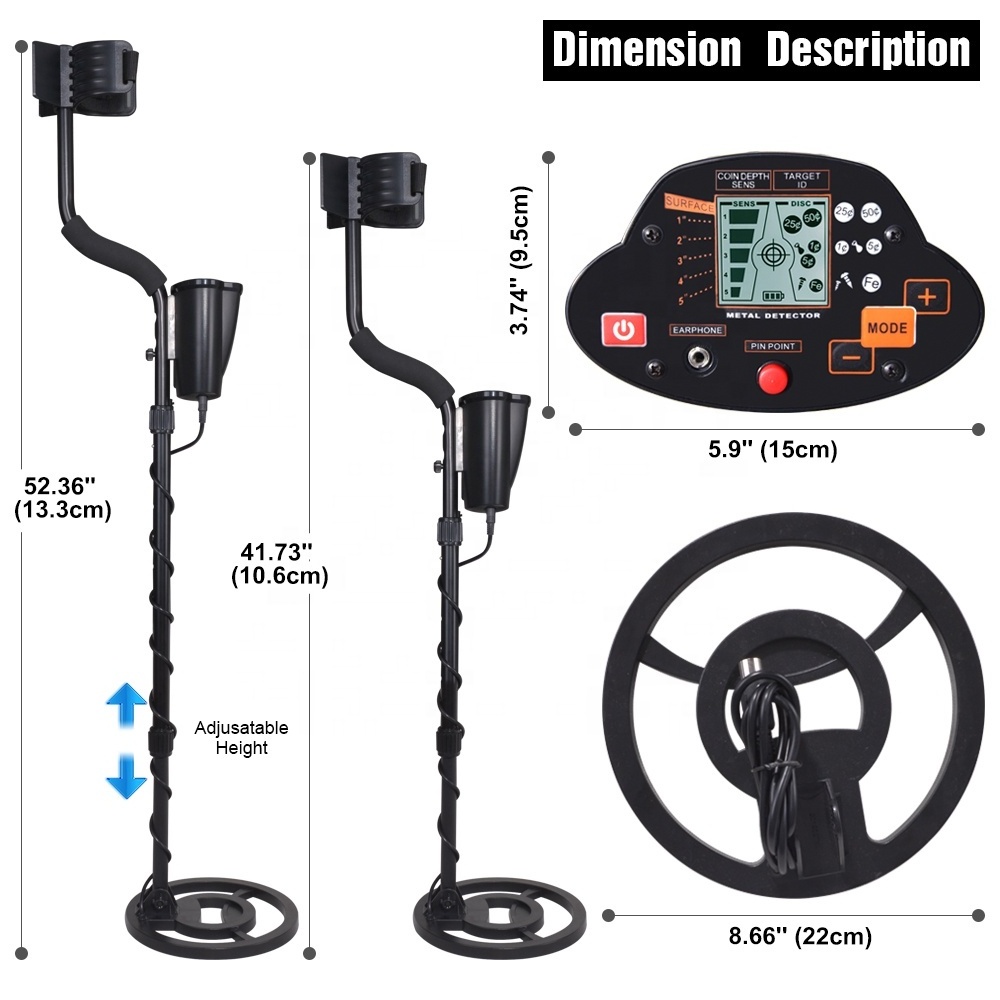 HOT SALE Handheld Metal Detector MD5030 Sensitivity Adjustable High Accuracy Underground Metal Detecting