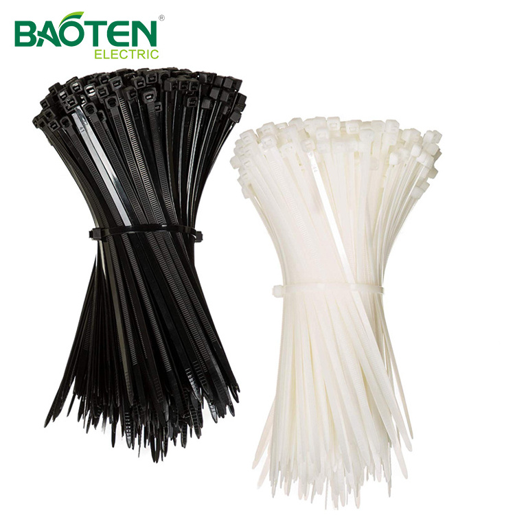 BAOTENG Hot Selling Multi Color Self-locking Flexible Size Chart Leather Cable Tie BT Custom Nylon Labels Nylon Coated Wire