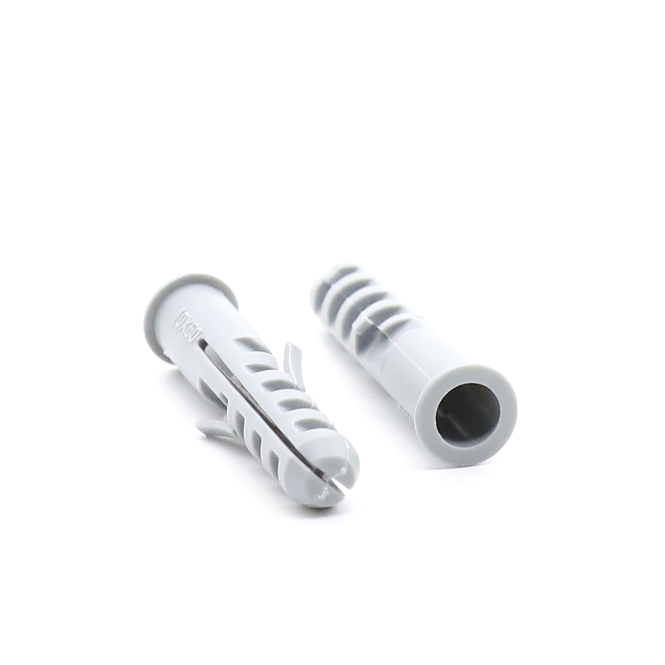 Customized Factory Price Nylon Plastic Screw Anchor Expansion Pipe Tube Wall Plugs with Two Wings  8mm 10mm Plastic Wall Plug