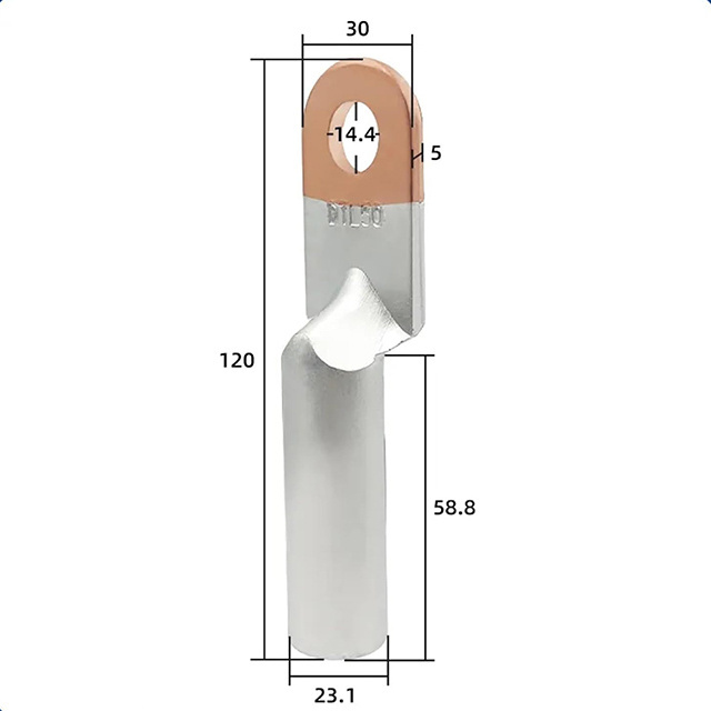 BAOTENG DTL Copper Aluminium Terminal Bimetal Crimp cable end Terminal Electric Power Connector Terminal