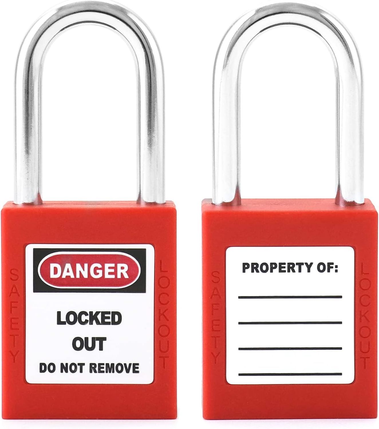 OEM manufacturer loto S38mm Safety Padlocks with 6mm hardened steel shackle and Master Keyed for Industrial lockout-tag out