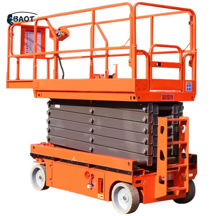 Baot Hydraulic Outrigger Self Propelled Scissor Lift Aerial Elevating Platform