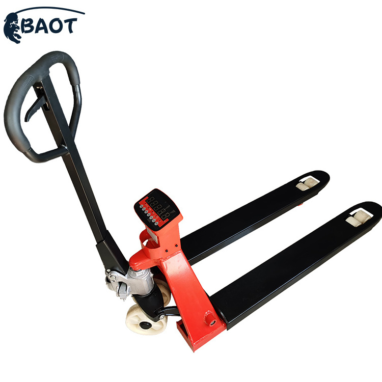 Indoor warehouse special pallet scale 5000kg high quality pallet jack with scale