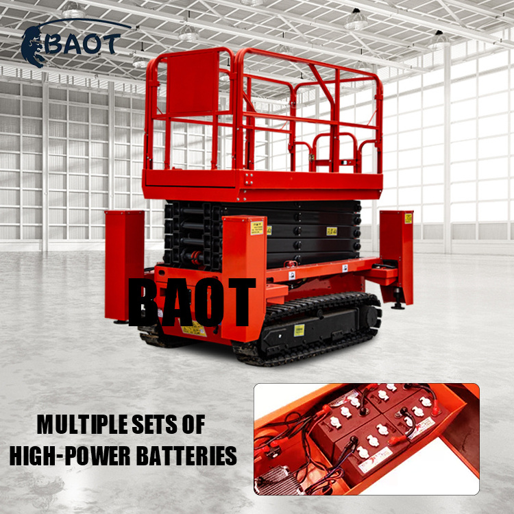 Baot Hydraulic Truck Mounted Aerial Truck 8 Meter Lift Aerial Manlift Work Platform Truck