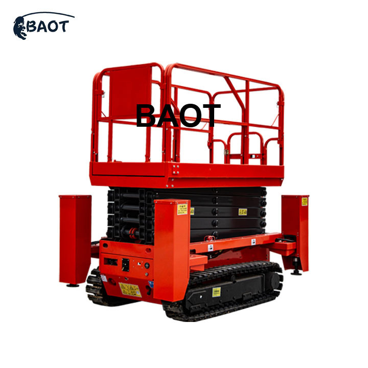 self propelled crawler scissor lifting table for aerial work wheelchair mobile hydraulic scissors lift platform