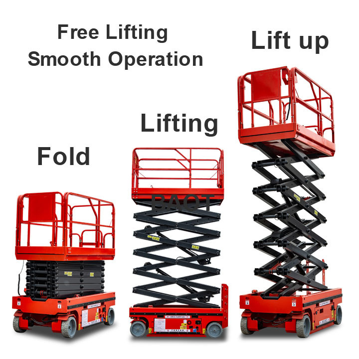 6m electric scaffolding lift platform foldable window cleaning lift platform aerial lift