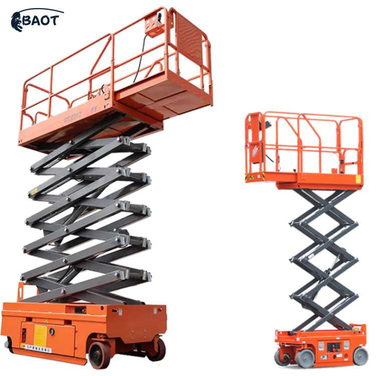 Baot Hydraulic Outrigger Self Propelled Scissor Lift Aerial Elevating Platform