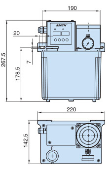 China suppliers BAOTN hydraulic pump small portable electricoil pump central  lubrication oil gear pump