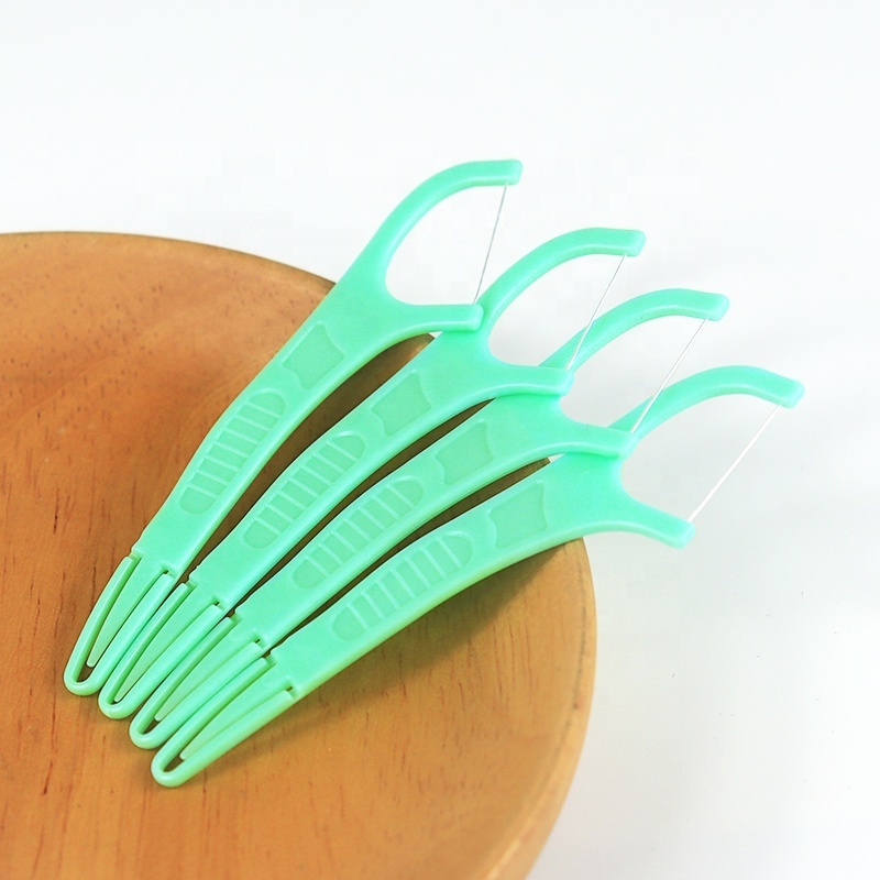 ISO Approved Mint Flavor Oral Care  2 In 1 Dentaire Teeth Flosser Tooth Pick Dental Floss Picks