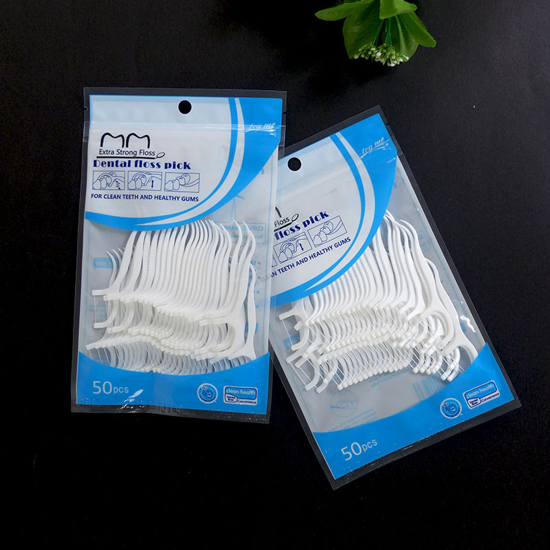 Private Label Natural Bamboo Charcoal Organic Bulk Custom Super Dental Floss Pick Eco Flosser