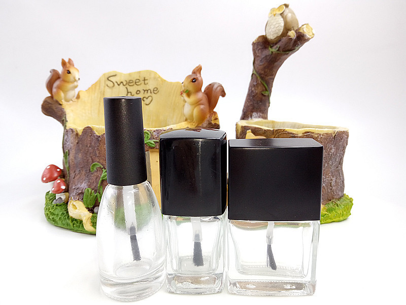 5ml 7ml 8ml 9ml 10ml 11ml 13ml 14ml 15ml Empty fancy 10ml 15ml custom uv gel square glass nail polish bottle with cap and brush