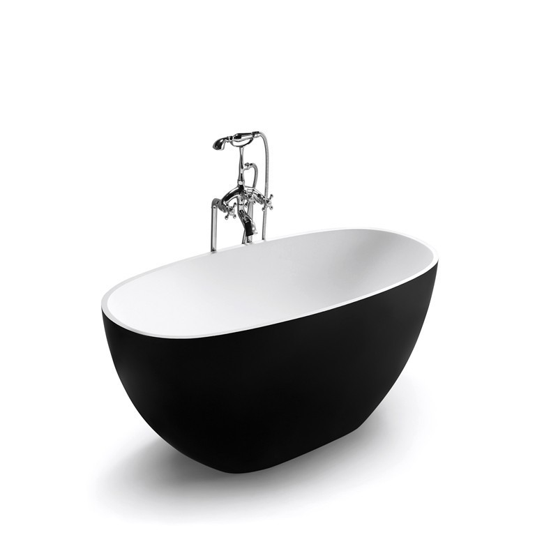 High density acrylic solid surface show tub customized shape freestanding bathroom hotel bathtub