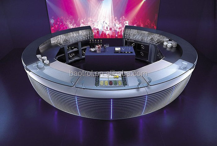 Modern fashion design night club&disco round bar counter