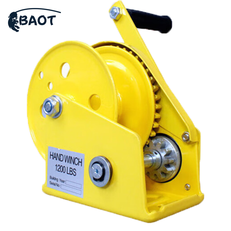 1200LBS Self Locking Hand Operated Cable Wire Capstan Manual Winch