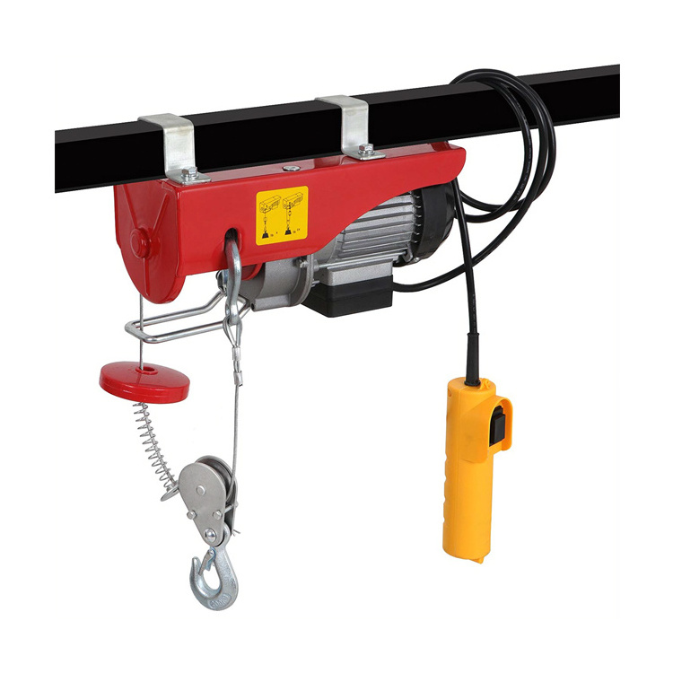 250kg/500kg 300kg/600kg 400kg/800kg 500kg/1000kg wire rope small electric pulley hoist