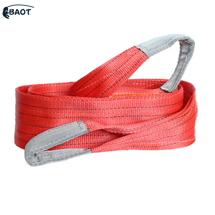 Baot 6FT 5300lbs 2 Spanset Round Slings Polyester Endless Loop Lifting Straps soft webbing slings