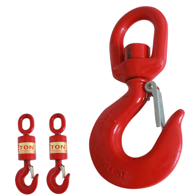 Alloy Steel Crane Hoist  for Factory Lifting Harbor Hoisting construction Engineering fish eye sling hook with latch