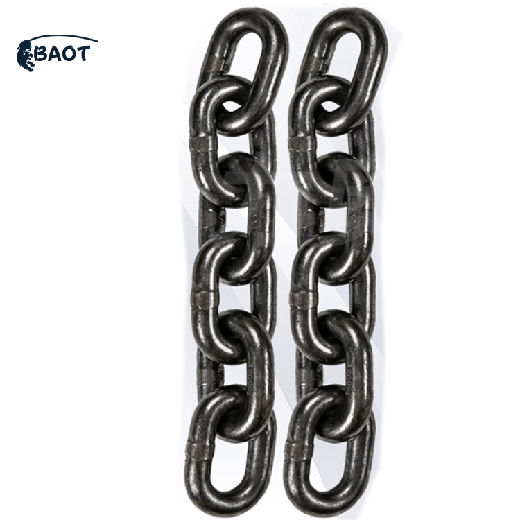 Baot Heavy Duty 6mm G80 Alloy Steel Black short Link Load Lifting Chain