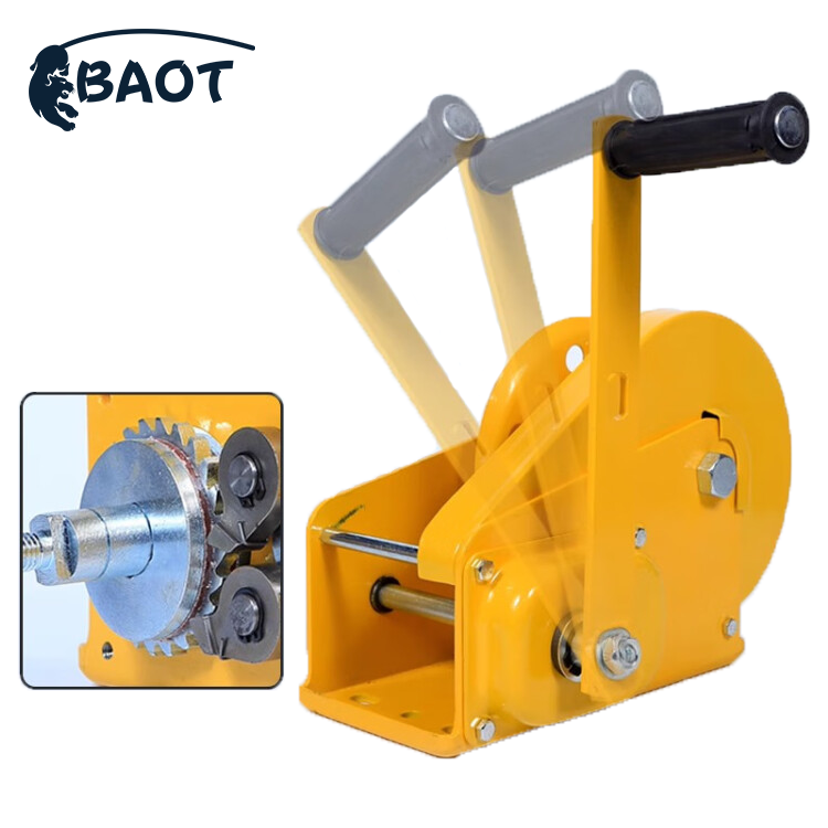 Reliable 1800lbs manual boat winch wire hand winch hand anchor winch