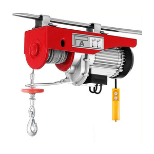 250kg/500kg 300kg/600kg 400kg/800kg 500kg/1000kg wire rope small electric pulley hoist