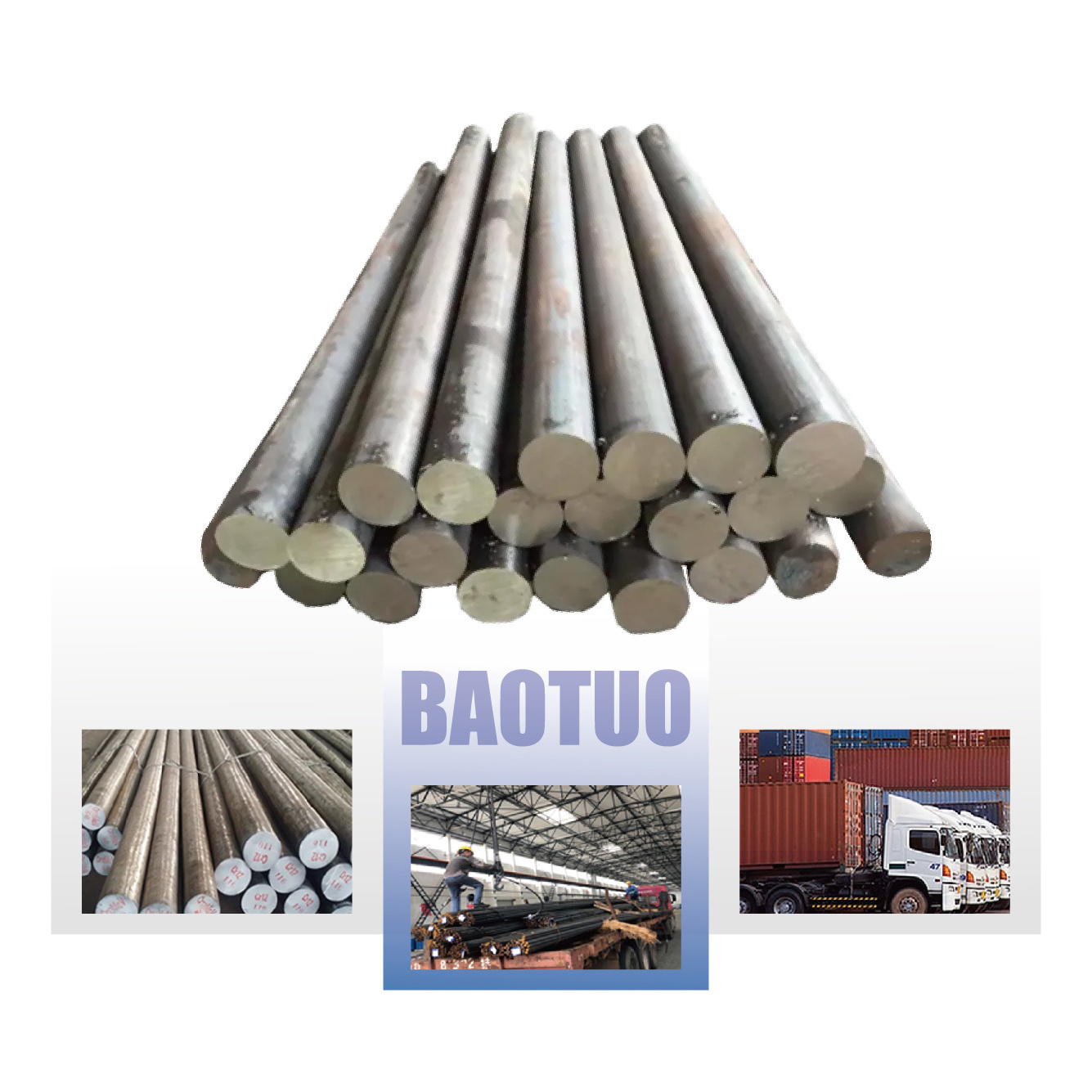 ASTM AISI Q235 Q345 Q195 A36 Carbon Structural Steel Solid Rods  Steel Carbon/Alloy Steel Round Bar/Bars Price