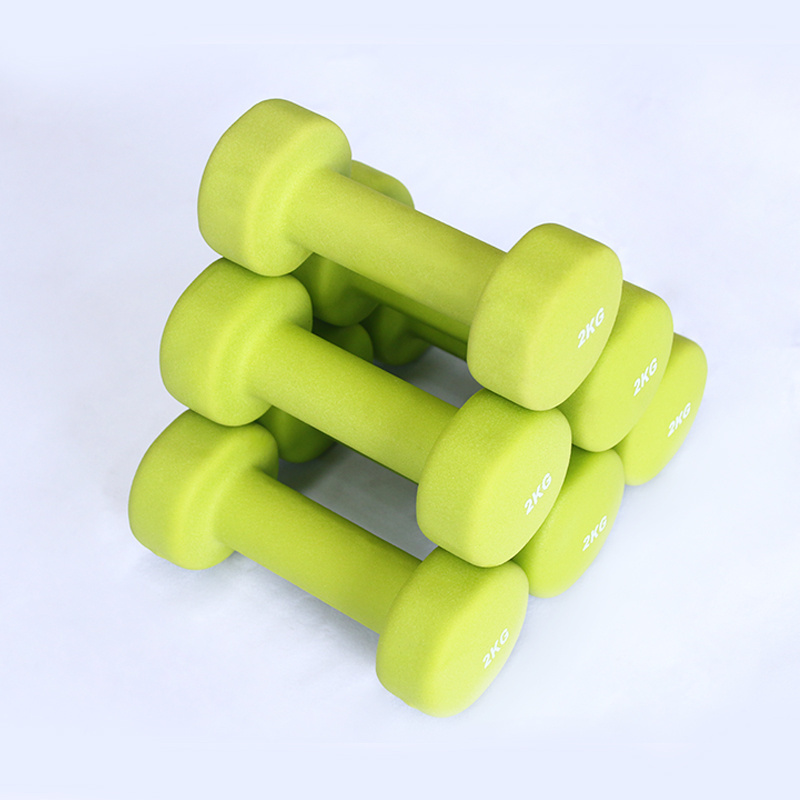 High quality wholesale dumbbell set home fitness equipment female/ women/ kids  use small vinyl dumbbells